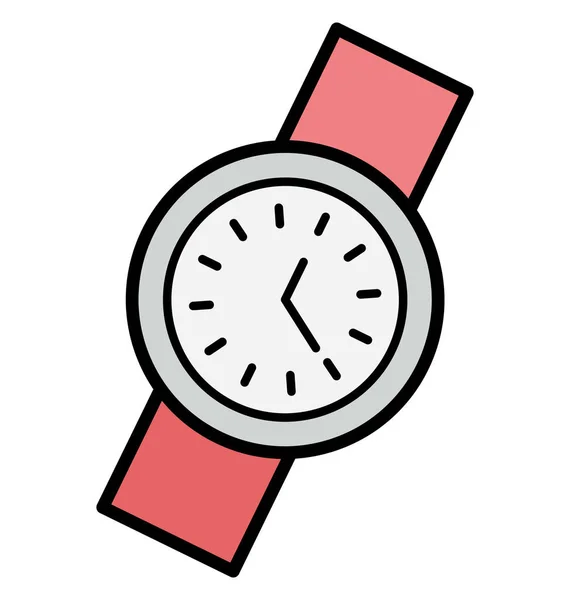 Pols Horloge Geïsoleerde Vector Icon — Stockvector