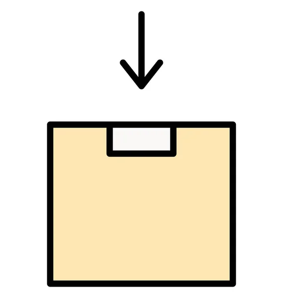 Emballage Icône Vectorielle Isolée — Image vectorielle