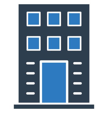 Bina izole vektör simgesi 