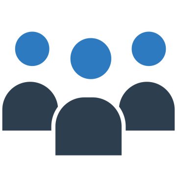 İnsanlar izole vektör simge 