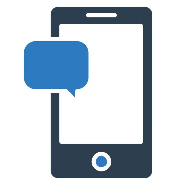 Mobil iletişim izole vektör simgesi  