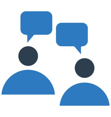 Sohbet izole vektör simgesi  