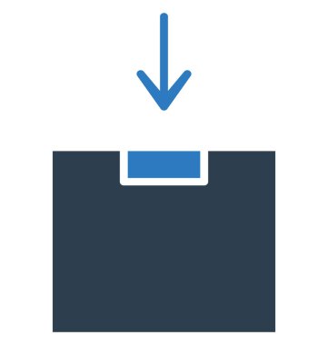 Ambalaj izole vektör simgesi  