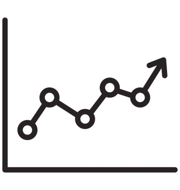 Grafik izole vektör simgesi büyüyen  