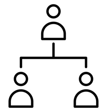 Online topluluk izole vektör simgesi  