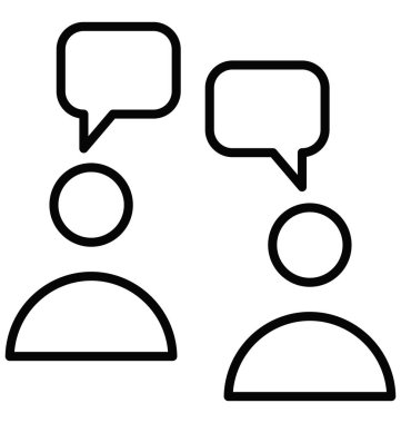 Sohbet izole vektör simgesi  
