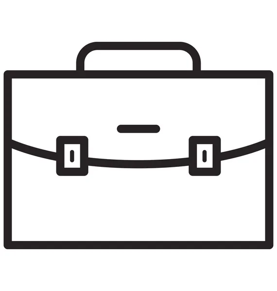 Business Bag Isolierte Vektor Symbol — Stockvektor