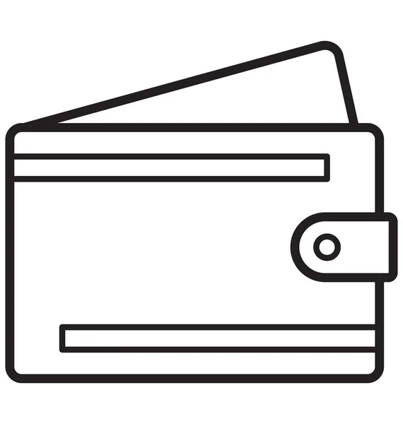 Monedero Icono Vectorial Aislado — Vector de stock