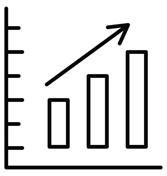 Business Chart Isolated Vector Icon — Stock Vector