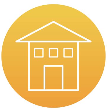 Kulübe izole vektör simgesi 