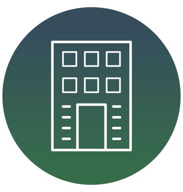 Bina izole vektör simgesi 