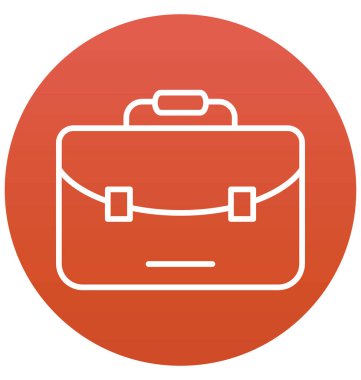 İş çantası izole vektör simgesi  