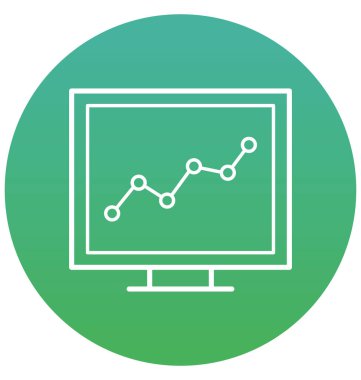 Grafik izole vektör simgesi  