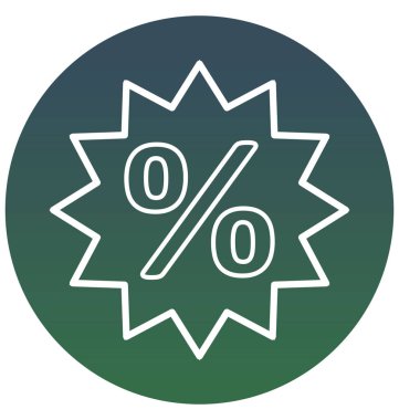 Etiket izole vektör simge indirim  