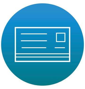 Kredi kartı izole vektör simgesi  