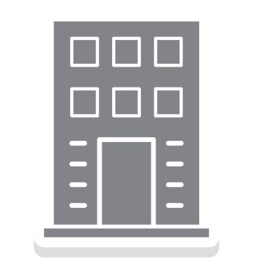 Bina izole vektör simgesi 