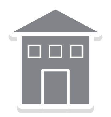 Kulübe izole vektör simgesi 