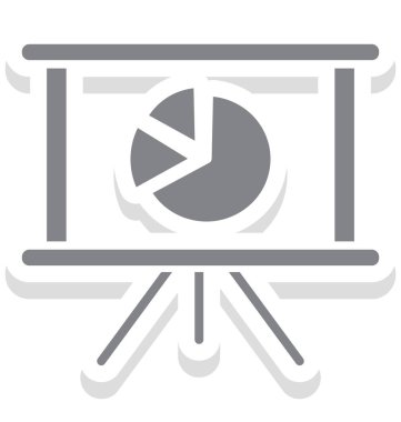 Pasta grafik izole vektör simgesi 