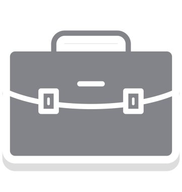 İş çantası izole vektör simgesi 