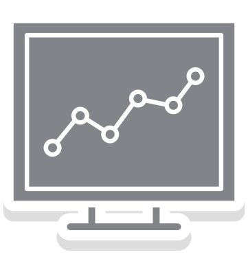 Grafik izole vektör simgesi  