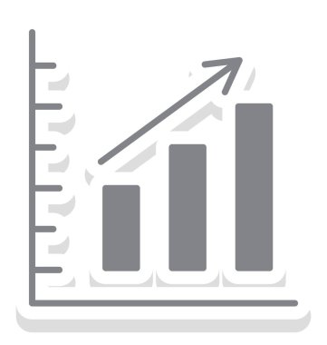 İş grafik izole vektör simgesi  