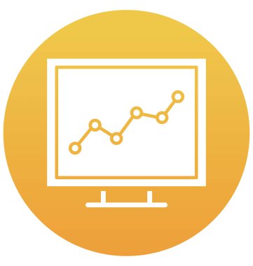 Çizgi ve dolgu simgesini ile izole vektör grafik 