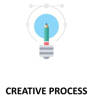 Yaratıcı izole renk vektör çizim simgesi