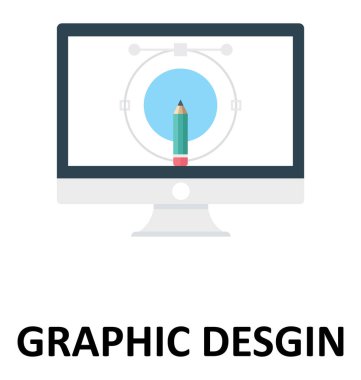 Grafik tasarım izole renk vektör çizim simgesi