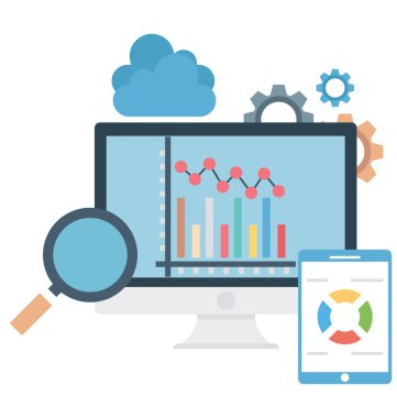 SEO izole renk vektör çizim simgesi