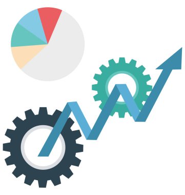 İçerik yönetimi izole renk vektör çizim simgesi