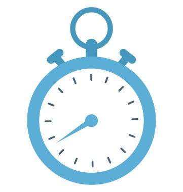 Kronometre izole renk vektör çizim simgesi