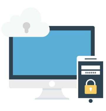 Ağ koruma izole renk vektör çizim simgesi