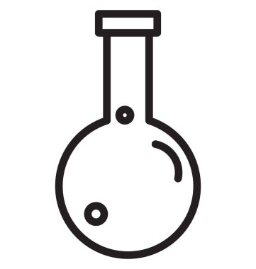 Laboratuar satırı izole vektör simgesi kolayca değiştirilebilir ve düzenlenebilir