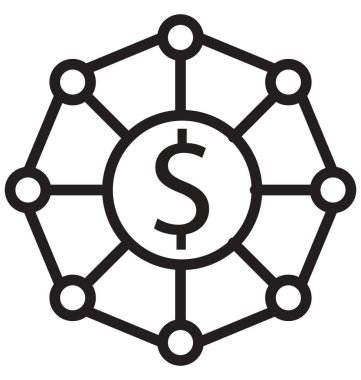 ödeme bağlantı hattı izole vektör simgesi kolayca değiştirilebilir ve düzenlenebilir