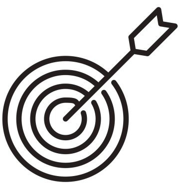 Hedef satır izole vektör simgesi kolayca değiştirilebilir ve düzenlenebilir