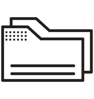 Dizin satırı izole vektör simgesi kolayca değiştirilebilir ve düzenlenebilir