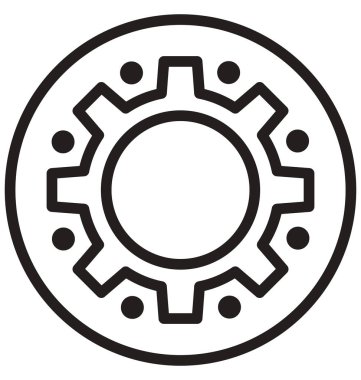 Sikke satırı izole vektör simgesi kolayca değiştirilebilir ve düzenlenebilir