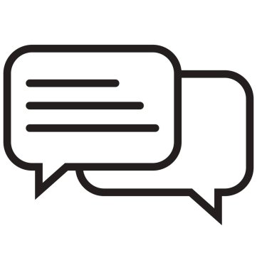 Çevrimiçi Sohbet hattı izole vektör simgesi kolayca değiştirilebilir ve düzenlenebilir