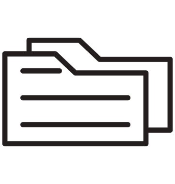 Dizin satırı izole vektör simgesi kolayca değiştirilebilir ve düzenlenebilir