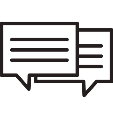 Çevrimiçi Sohbet hattı izole vektör simgesi kolayca değiştirilebilir ve düzenlenebilir