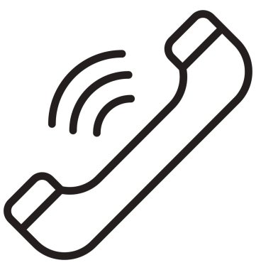 Telekomünikasyon hattı izole vektör simgesi kolayca değiştirilebilir ve düzenlenebilir