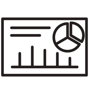 Ticaret şeması, satır grafik çizgisi izole vektör simgesi kolayca değiştirilebilir ve düzenlenebilir