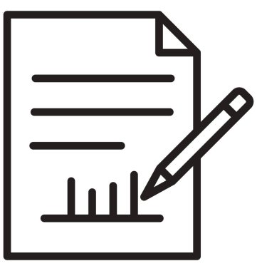 Yazışma çizgisi izole vektör simgesi kolayca değiştirilebilir ve düzenlenebilir