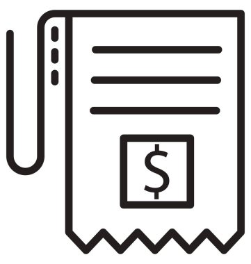 Bill satırı satır izole vektör simgesi kolayca değiştirilebilir ve düzenlenebilir öncesi Düzenle