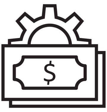 Yatırım, plan satırı izole vektör simgesi kolayca değiştirilebilir ve düzenleyin