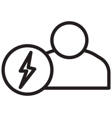 Beyin fırtınası, gök gürültüsü satırı izole vektör simgesi kolayca değiştirilebilir ve düzenleyin