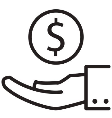 Yatırımcı satırı izole vektör simgesi kolayca değiştirilebilir ve düzenleyin