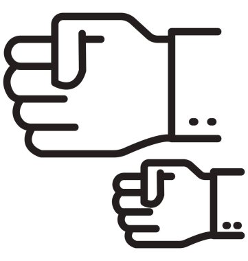 Bağlılık, amacı satırı izole vektör simgesi kolayca değiştirilebilir ve Düzenle