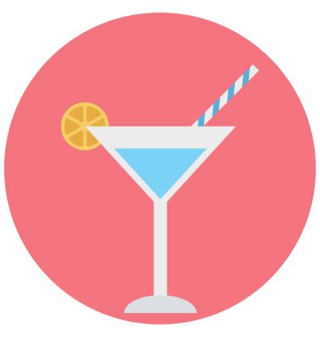 Kokteyl illüstrasyon renk vektör izole simge kolay düzenlenebilir ve özel kullanım için boş zaman, seyahat ve Tur 