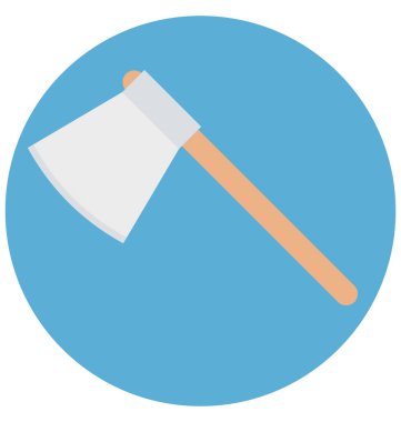 İllüstrasyon renk vektör izole simge kolay düzenlenebilir ve özel kullanım boş zaman, seyahat ve tur için axe  